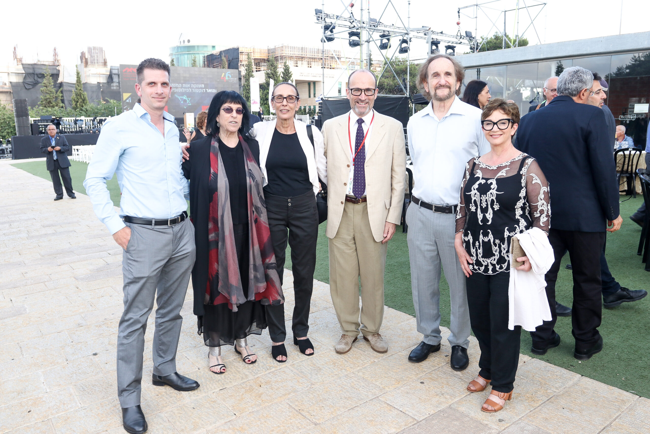 תמונה מהענקת תואר דוקטור לשם כבוד ע"י אוניברסיטת חיפה לפרופ סטיב הברמן