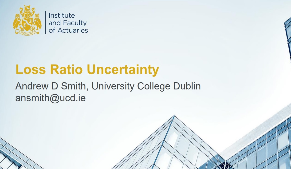 Loss Ratio Uncertainty: Excel Workshop