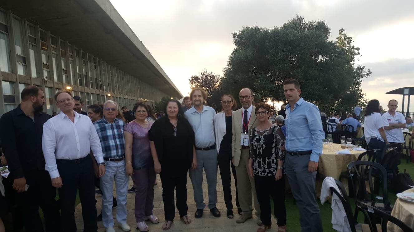 תמונה מהענקת תואר דוקטור לשם כבוד ע"י אוניברסיטת חיפה לפרופ סטיב הברמן